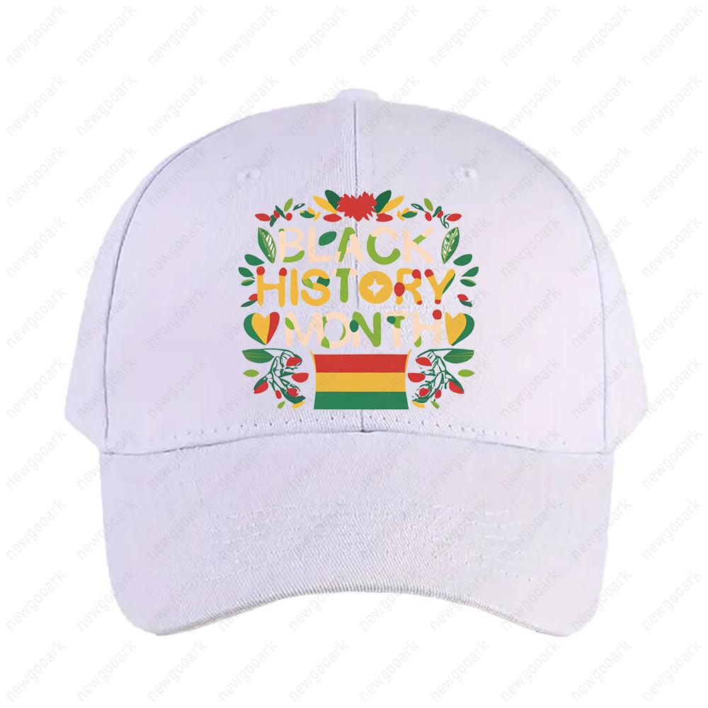 Black History Month Peaked Cap Adult Graphic Baseball Cap Adjustable Streetwear Women Unisex Fashion Baseball Caps Peaked Hat