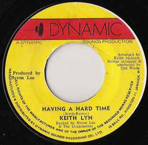 

7inch Record KEITH LYN - Red Sails In The Sunset / Having A NONE Dynamic Sounds 1970 Jamaica Reggae, Ska & Dub Used