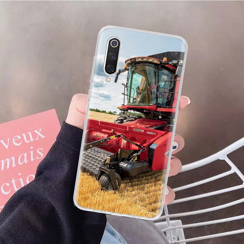 Farm Vehicle Tractor Soft Phone Case For Xiaomi Redmi Note 15 14 14S 13 12 Pro Plus 12S 11 11S 11E 10 10S 11T 5G Fundas Coque Re