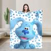 Soft Warm Blanket Airplane Travel Blue's Clues Collage Throw Blanket Cartoon Flannel Bedspread For Couch Chair Sofa Bed Sofa Bed
