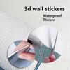 3D DIY lněná pěna Vodotěsná samolepicí samolepka na zeď DIY Home Obývací pokoj Dekor pozadí Tapeta Samolepky na zeď