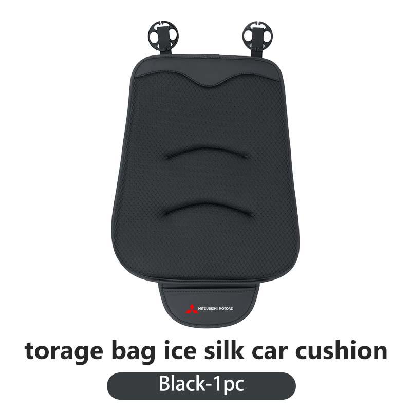 

For Mitsubishi Car Seat Breathable Ice Silk Pad Non-slip Cushion Storage Bag Mat Accessories Outlander Pajero Sport Lancer EX
