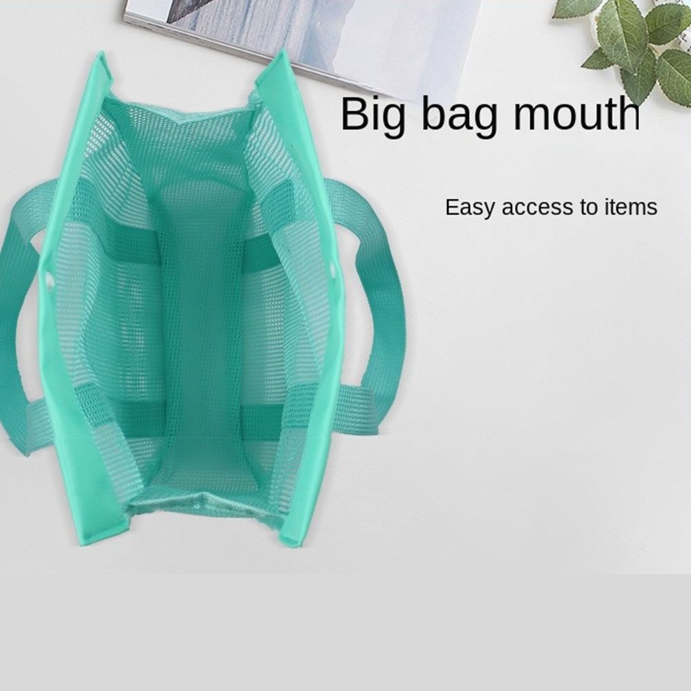 Breathable Toiletry Storage Bag Visible Swimming Washbag Bath Bag Mesh Handbag  Outdoor