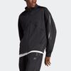Adidas Solid Color Long Sleeve Zip Jacket Men Jackets Black HY3785