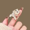 Autumn cute cat brooch female cartoon design sense suit pin high-end exquisite coat sweater