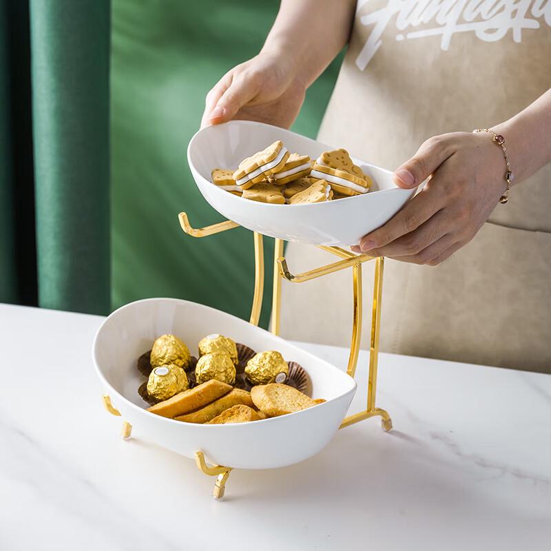 Homeglen Modern Tiered Fruit & Snack Plate