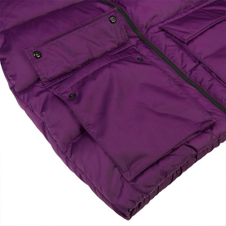 Vans Solid Thick Hooded Jacket Cotton Winter Couple Unisex Jackets Purple VN0A4USUZM9