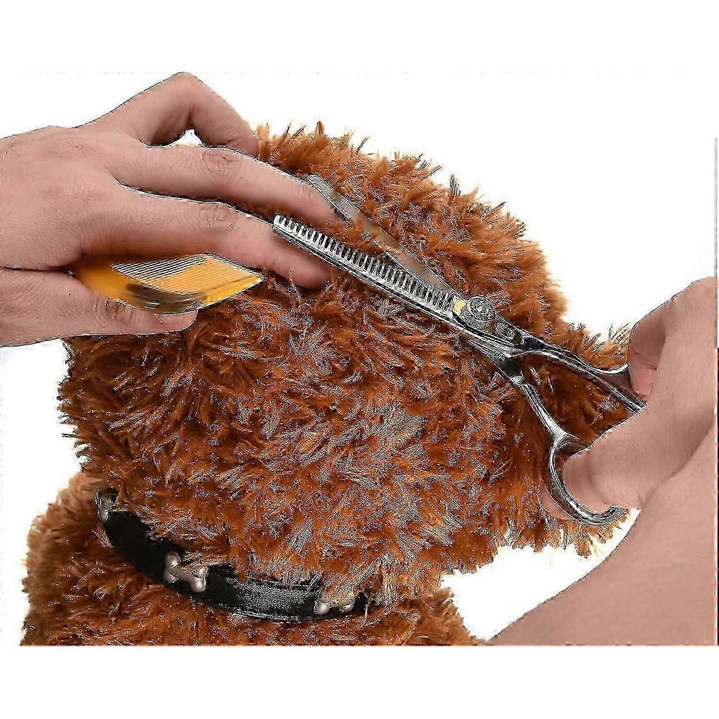 2026 Hot!! Thinning Scissors for Dogs, Professional Thinning Shears for Pets Double Sided Blades Stainless Steel Pet Cat Shears for Grooming Dogs Cats