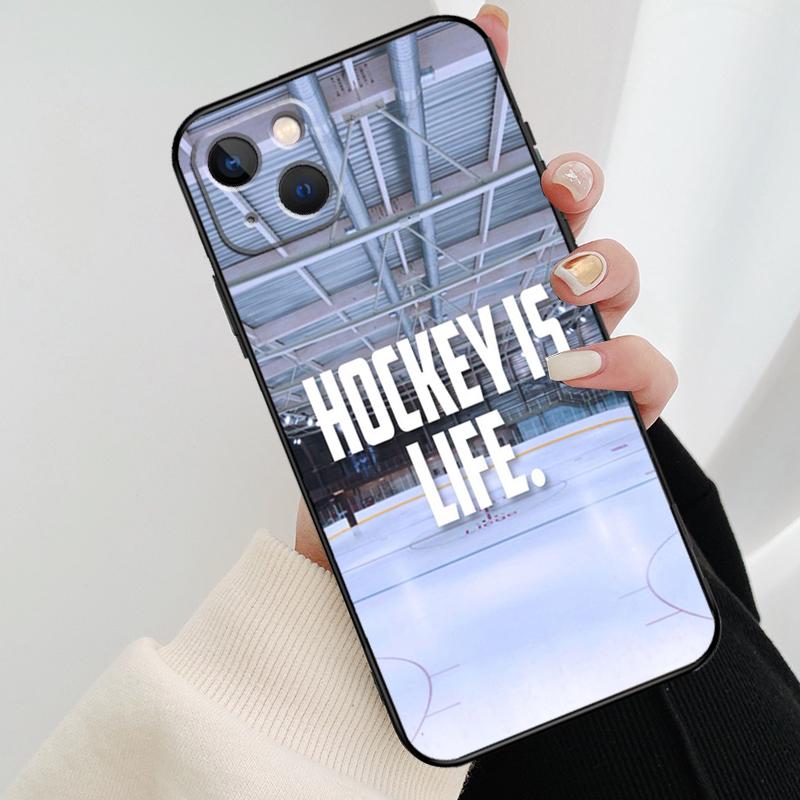 Hockey Sport Phone Case For iPhone 17 Pro Max 14 13 12 11 15 16 Pro Max mini 15 16 Plus 16e 17 Air Cover