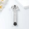 Floor Door Stopper 9.5cm Solid Stainless Steel Rubber Floor Mounted Wall Mounted Door Stop for Preventing Wall Damage