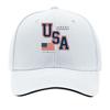 Bold USA Patriotic Flag Block Letter Sandwich Baseball Cap Sun Cap Outdoor Workouts Hat