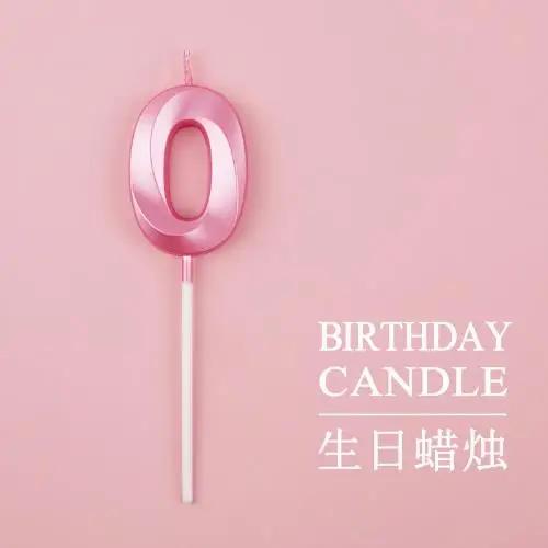 New 0 1 2 3 4 5 6 7 8 9 Cake Topper Kids Girls Boys Baby Party Supplies Colorful Decoration Wedding Birthday Number Cake Candles