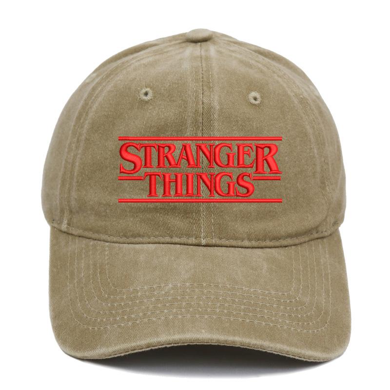 Stranger Things Hat Season 5 Hot Sale Embroidery Washed Baseball Cap Men and Women