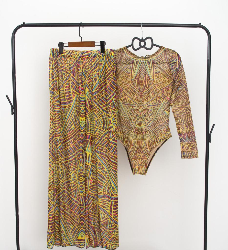 New One-Piece Sunbathing Swimsuit Set