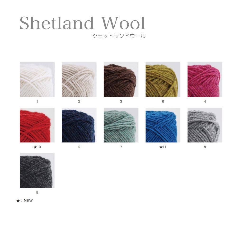Yokota DARUMA Shetland Wool Medium Pack of Yarn, Weight, Col. 11, Blue, 50g, Approx. 136m, 5, 01-6380
