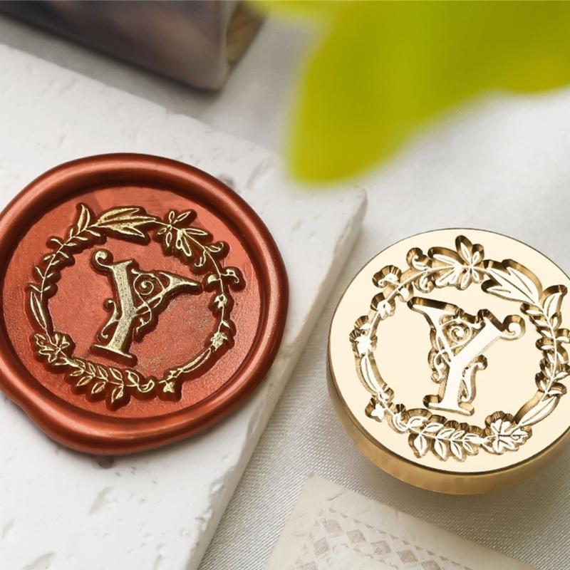 Capital A Sealing Wax Stamp Letter Series Wax Seal Stamp for Cards Scrapbooking Wedding Invitations Metal Seal Stamp