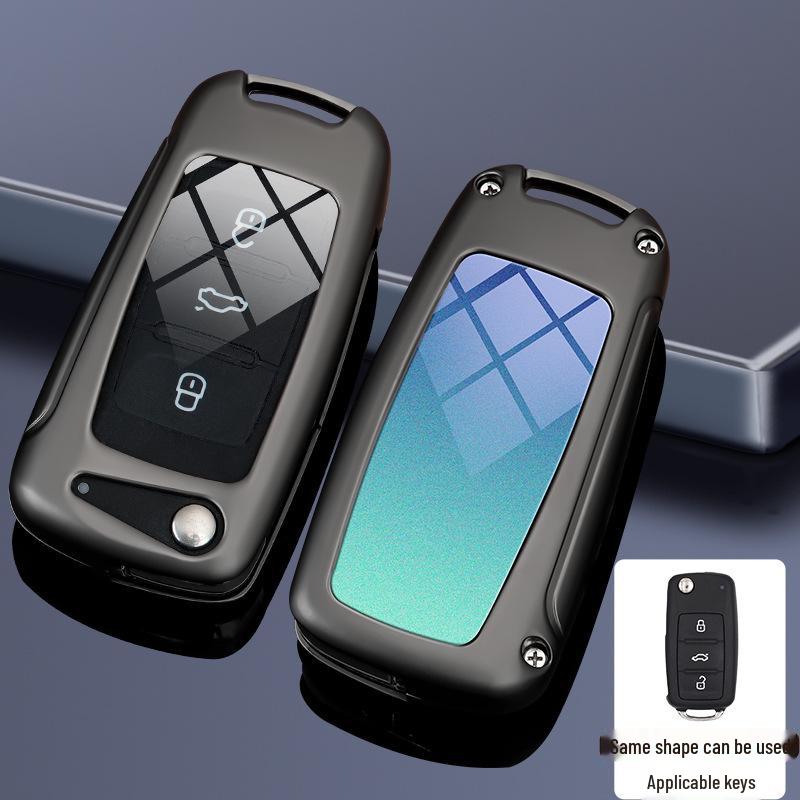 Compatible Key Case for Volkswagen Cars: 24 Sagitar, Bora, Golf 7, Tiguan L, Tayron, Yi, Magotan, and 23 Model CC.