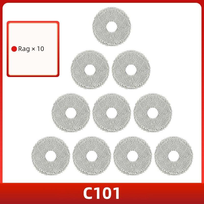 Suitable for Xiaomi Mijia No-Wash Sweeping and Mopping Robot C101 Accessories Mop Filter Mesh Edge Brush Cleaning Fluid