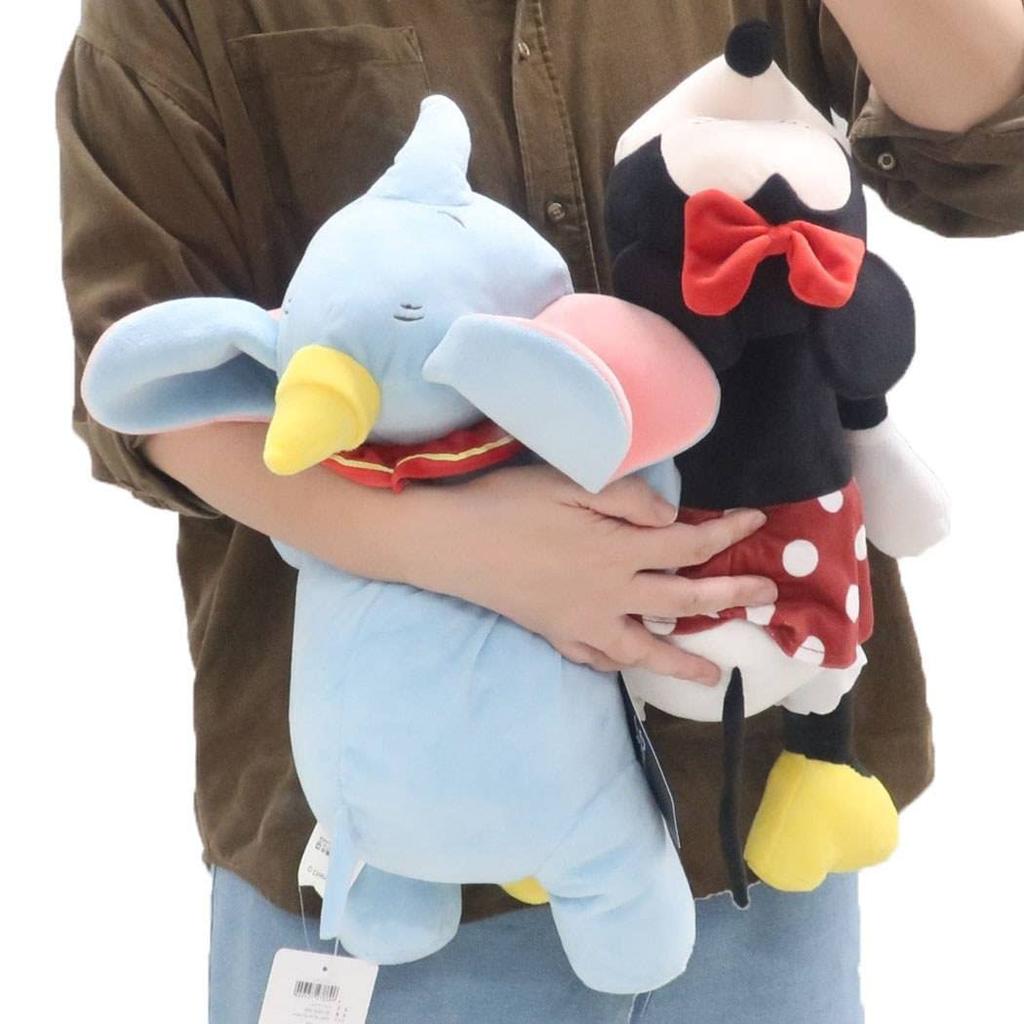 Marushin Disney Dumbo Sleep Blue H36 x W18 x D16cm and 2215041400 Cushion, (excluding hands, feet, accessories), Mother's Day, Birthday, Gift,