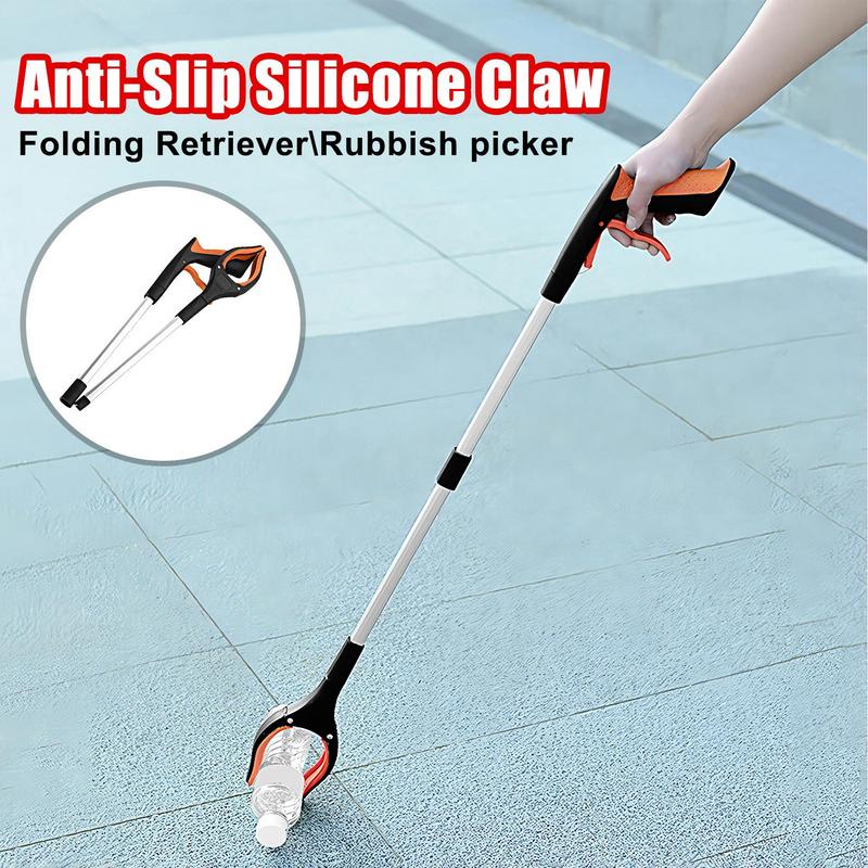 Grabber Reacher Tool For Seniors Foldable Pick Up Stick 33 Inch Gripper And Reaching Tool Heavy Duty Pick Up Stick For Seniors