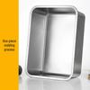 Huihuang Extra Thick Stainless Steel Rectangular Serving Tray with Lid