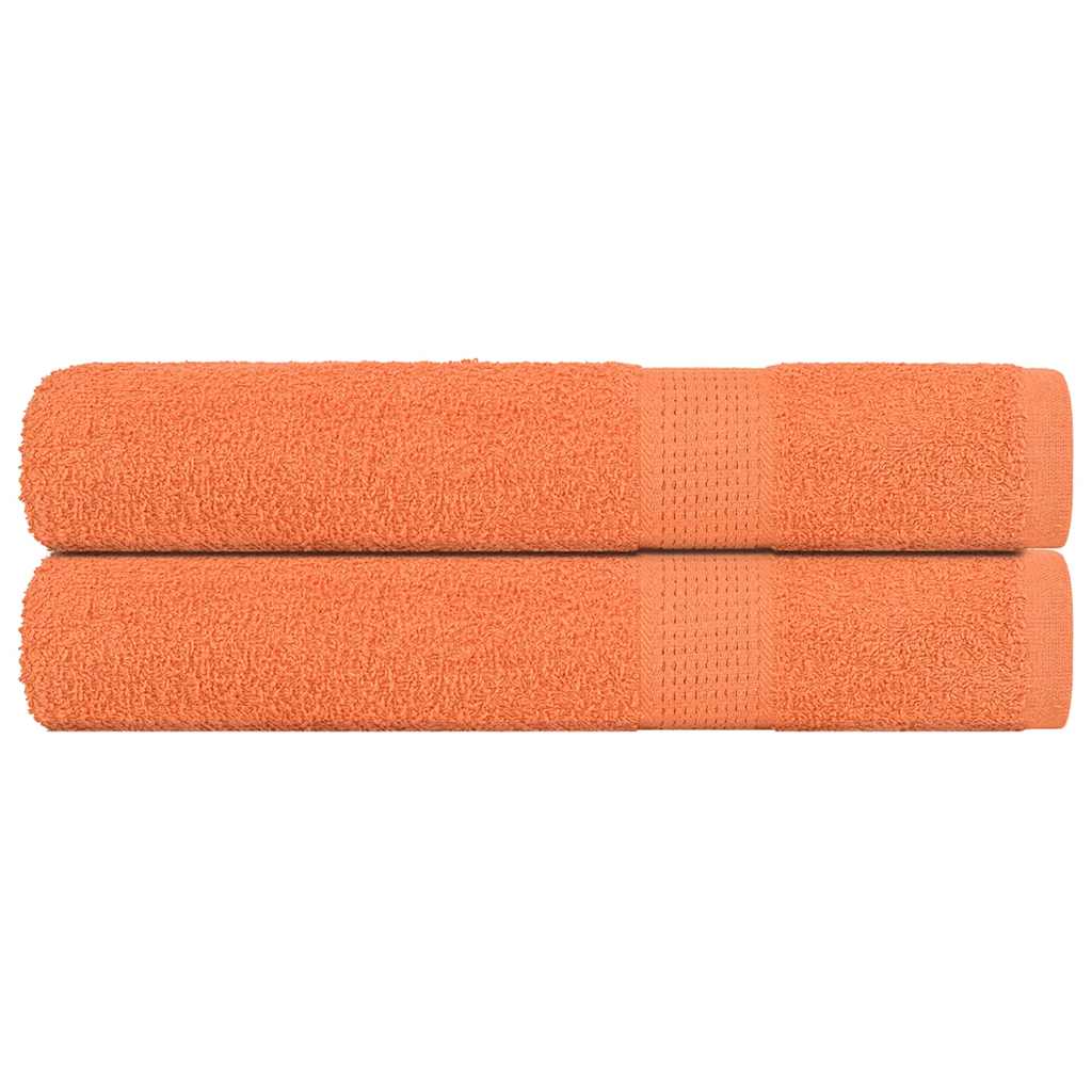 Sauna Towels FROGN 2 Pcs Orange 80 X 200 Cm 360 G M²