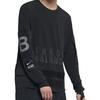 Nike Co-Branded Letter Print Crew Neck Long Sleeve T-Shirt Men Tops Black BV7133-010