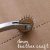 1PC New Useful Stainless Steel Leather Paper Overstitch Wheel Gear Roulette Spacer Sewing Tool Scriber