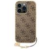 Guess Guhcp14Lgf4Gbr Iphone 14 Pro6,1 Brązowy/Brown Hardcase 4G Charms Collection
