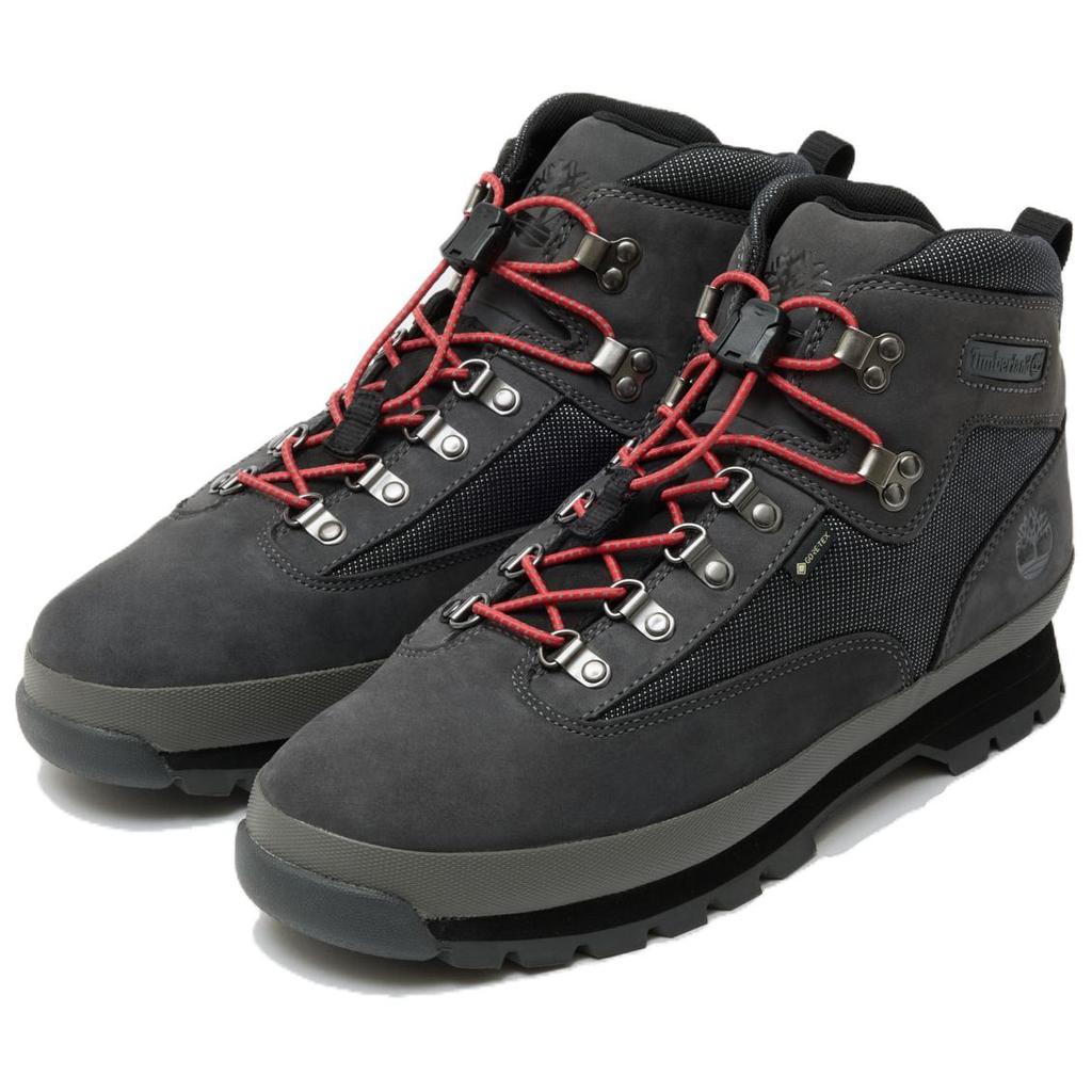 Timberland Euro Hiker Comfortable Versatile Slip-Resistant Durable High-Top Hiking Shoes Unisex Hiking Shoes Dark-Gray TB0A2N24EJV1