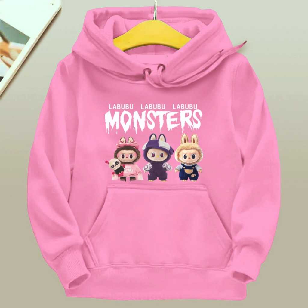 

Толстовки с капюшоном для мальчиков и девочек с принтом узора LABUBU 140