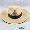 Men's Large Brim Straw Sun Hat - Breathable & Foldable for Summer