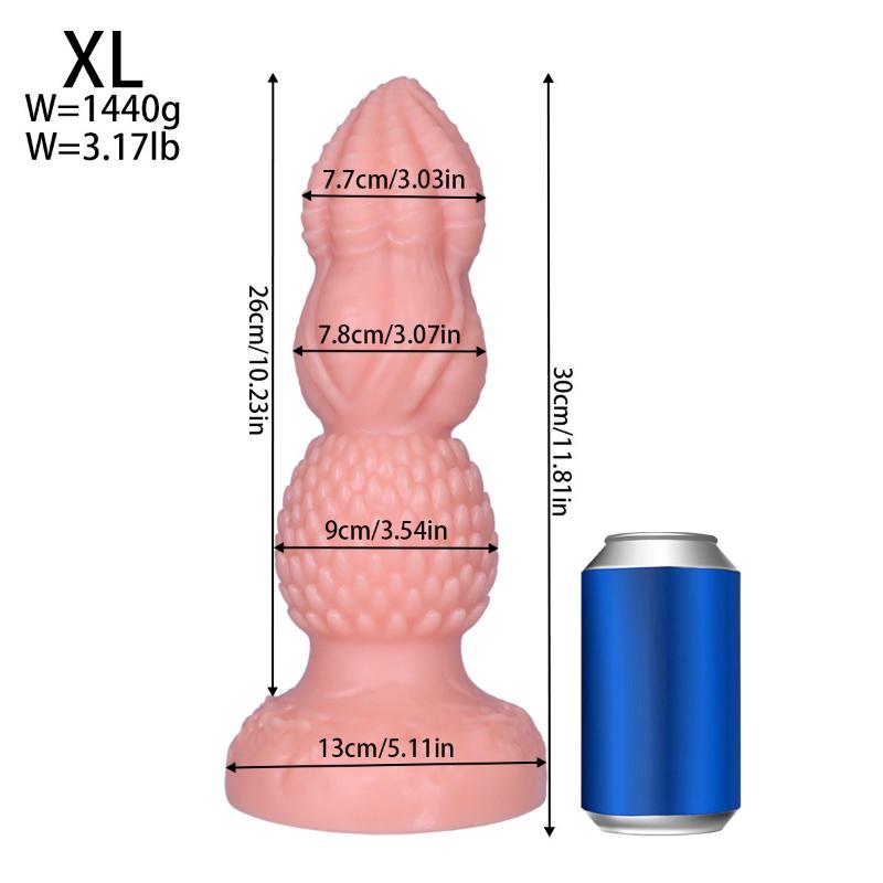 Butt Plug Trainer Kit, Large Anal Plug for Beginners & Advanced, Safe Silicone Sex Toys for Men Women Couples Gifts