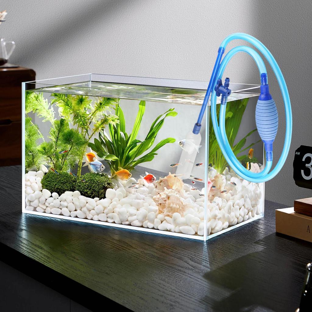 Aquarium Manual Water Changer Fish Tank Air Pump Cleaning Tools Handheld Aquarium Cleaner Vacuum Siphon Pump