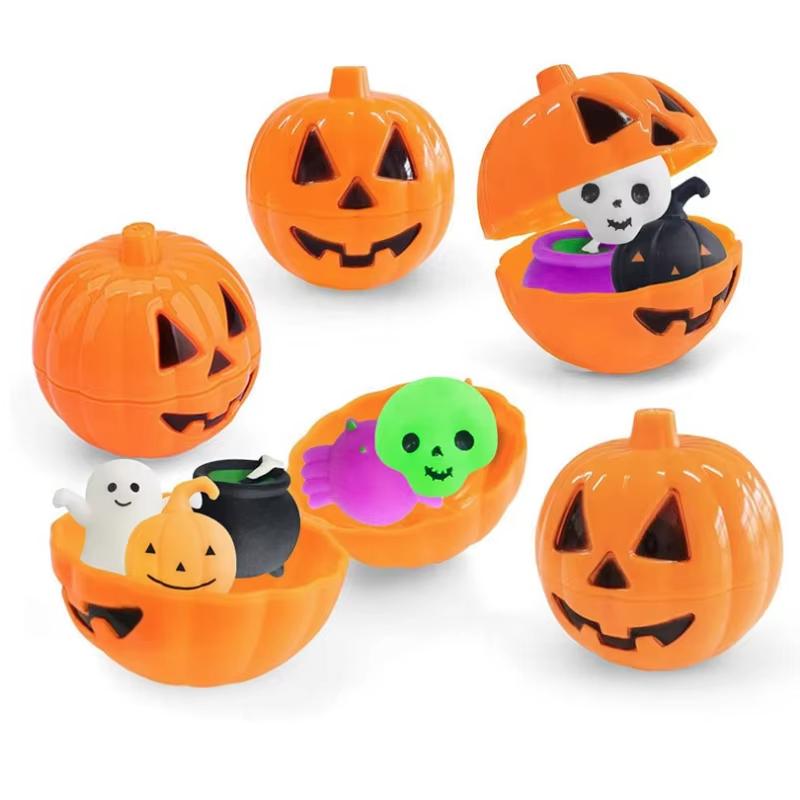 20/40Pcs Halloween DIY Packaging Container Boxes for Halloween Party Halloween Pumpkin Shaped Candy Treat Boxes Gifts Boxes