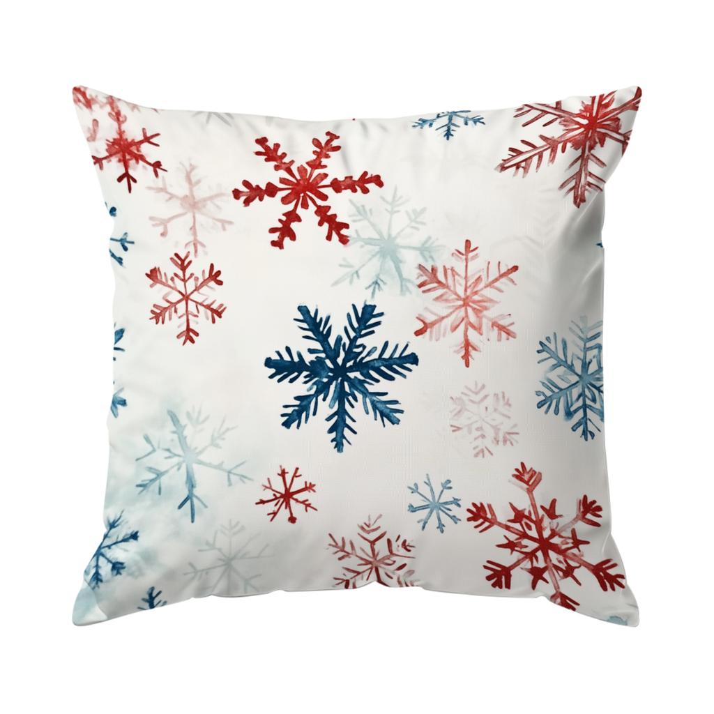 Snow Shadow Christmas Pillowcase Printed Polyester 40/45/50Cm Throw Pillowcover Decorative Sofa Cushion Pillowslip Home Decor