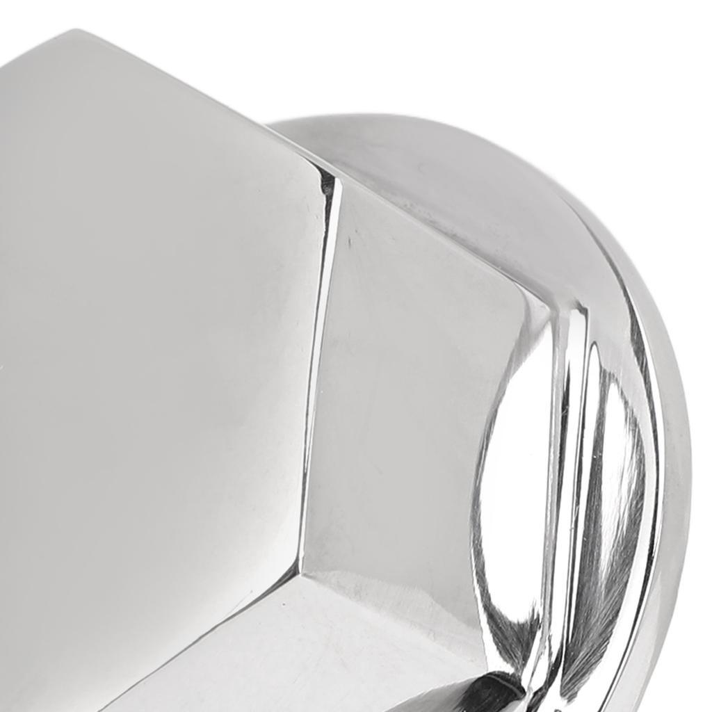 Steering Wheel Center Nut 15/8in‑18 High Gloss Mirror Polish 316 Stainless Steel for Verado Helms System