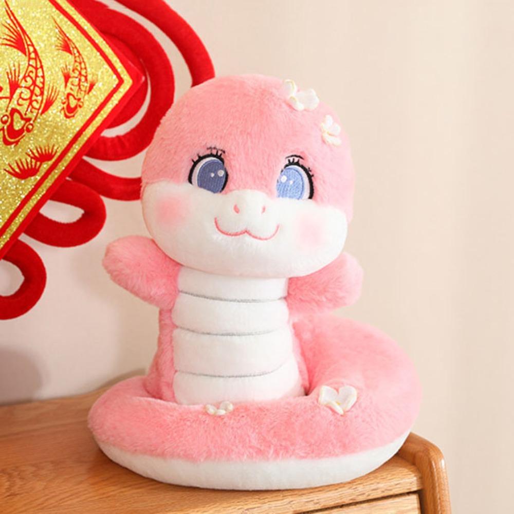 with Hand Snake Plush Doll Toy Stuffed Lucky Snake Plushies Doll  Company Annual Meeting