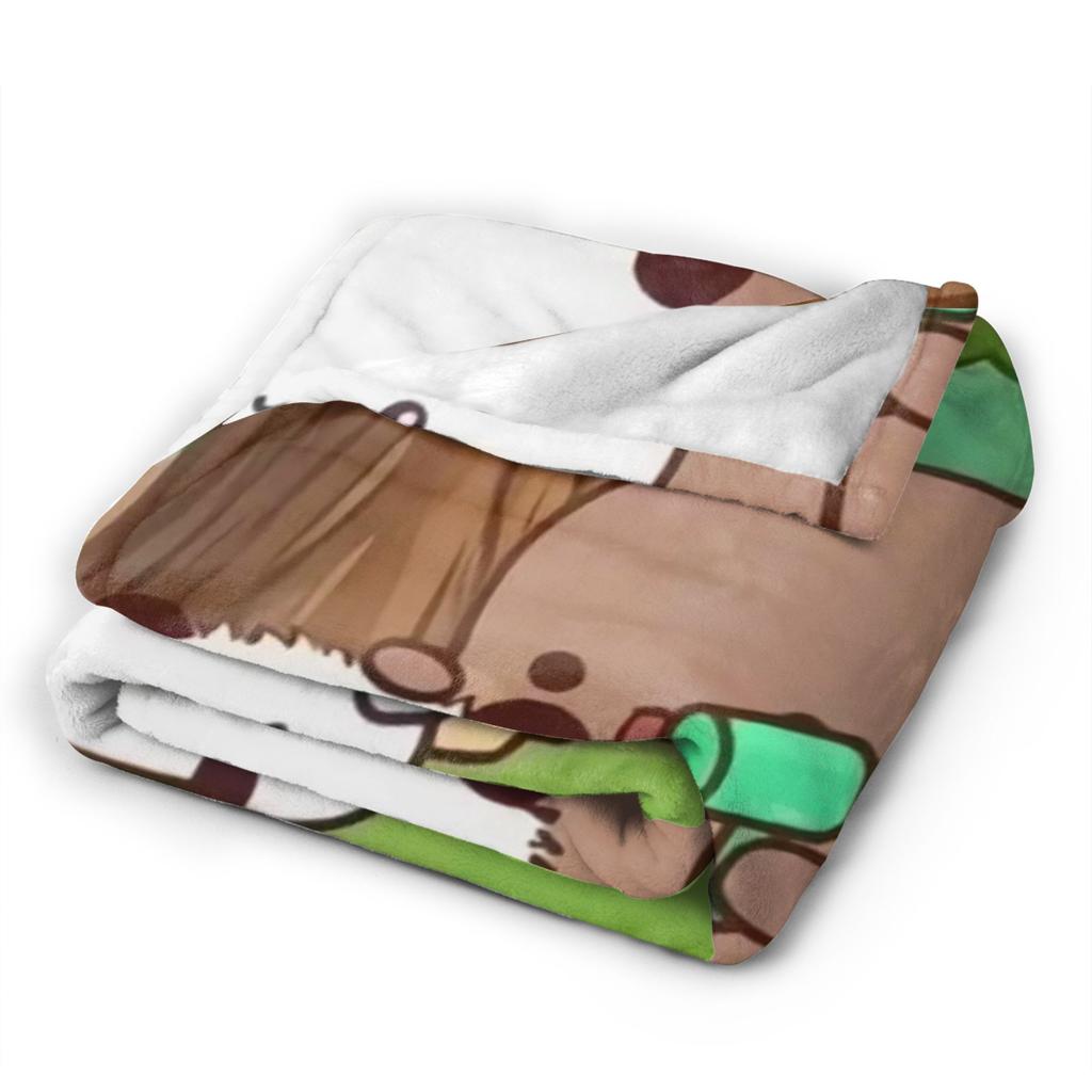 Bubu & Dudu Blanket Quality Warm Soft Throw Blanket Winter Children Couch Chair Sofa Bed Fluffy Bedspread