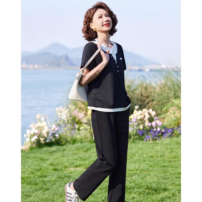 Paster Damen Sommer Freizeit Zweiteiler