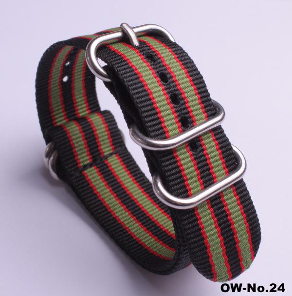 Silver Smooth Oval Buckle Nylon Watch Strap - Waterproof E-commerce Source Watch Band