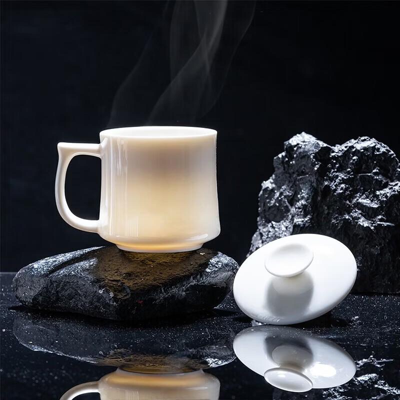 YIHUTEA Ceramic Tea Cup with Lid