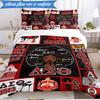 3PCS Delta Sigma Theta Bedding Set 2D Printing (Includes 1 Duvet Cover + 2 Pillowcases Coreless), Bedroom decor,Fan Gift