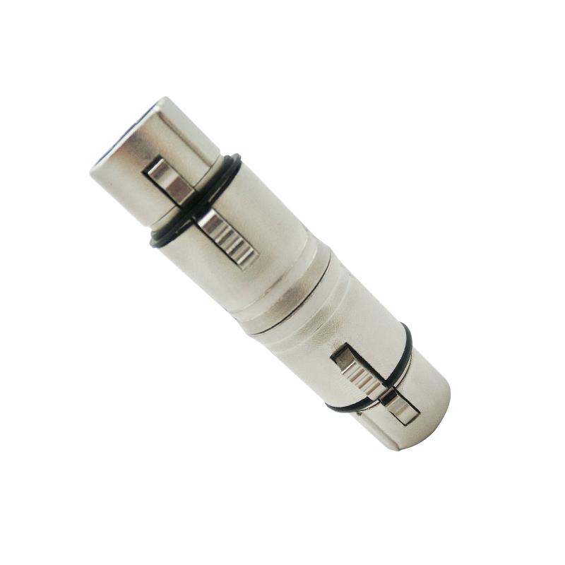 1Pcs Mic Barrel Extension Converter Xlr Female To Female 3Pin Connector For Microphone Stereo Mixer Xlr Female To Female Adapter
