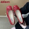 Fashion Fashion Butterfly-Knot Women Flats Slip On Shoes Round Toe Female Footwear With Height Increasing Ladies Flats Shoes lady