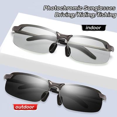 Photochromic Sunglasses Uv400 Day Night Vision Men Outdoor Sport Eyewear Driving Riding Color Change Eyeglasses
