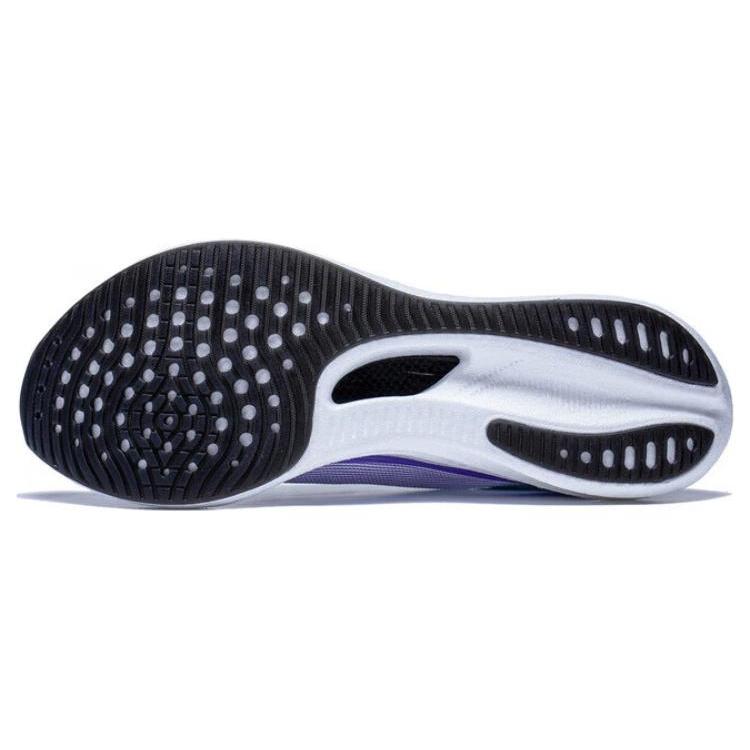 Li Ning Feidian 3 Challenger Dämpfung Rutschfest Niedrig geschnitten Marathon Training Sprint Laufschuhe Herren Grau Lila ARMT037-9