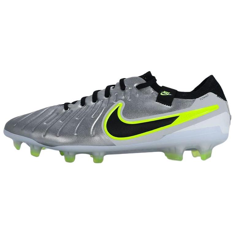 New Nike Tiempo Legend 10 Elite Fg Metallic Silver Volt Black DV4328-001