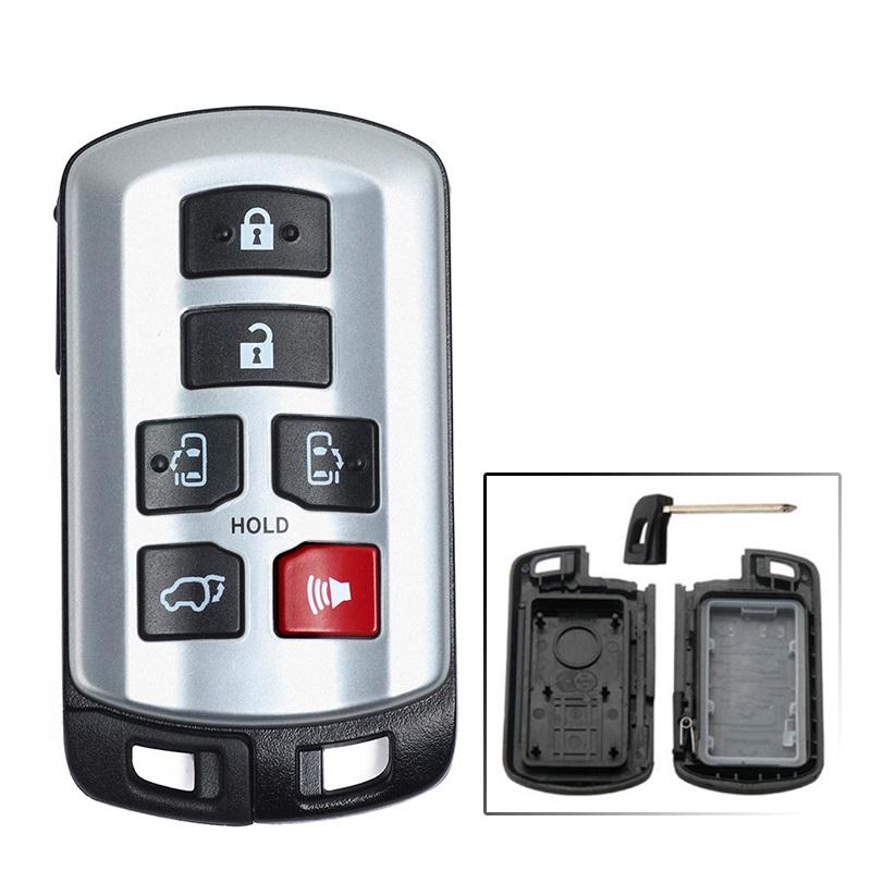 CN007211 Aftermarket For for Toyota Sienna 2011- 314.3MHz 271451-5691 FCC ID HYQ14ADR Keyless Entry 6 Button Remote Key