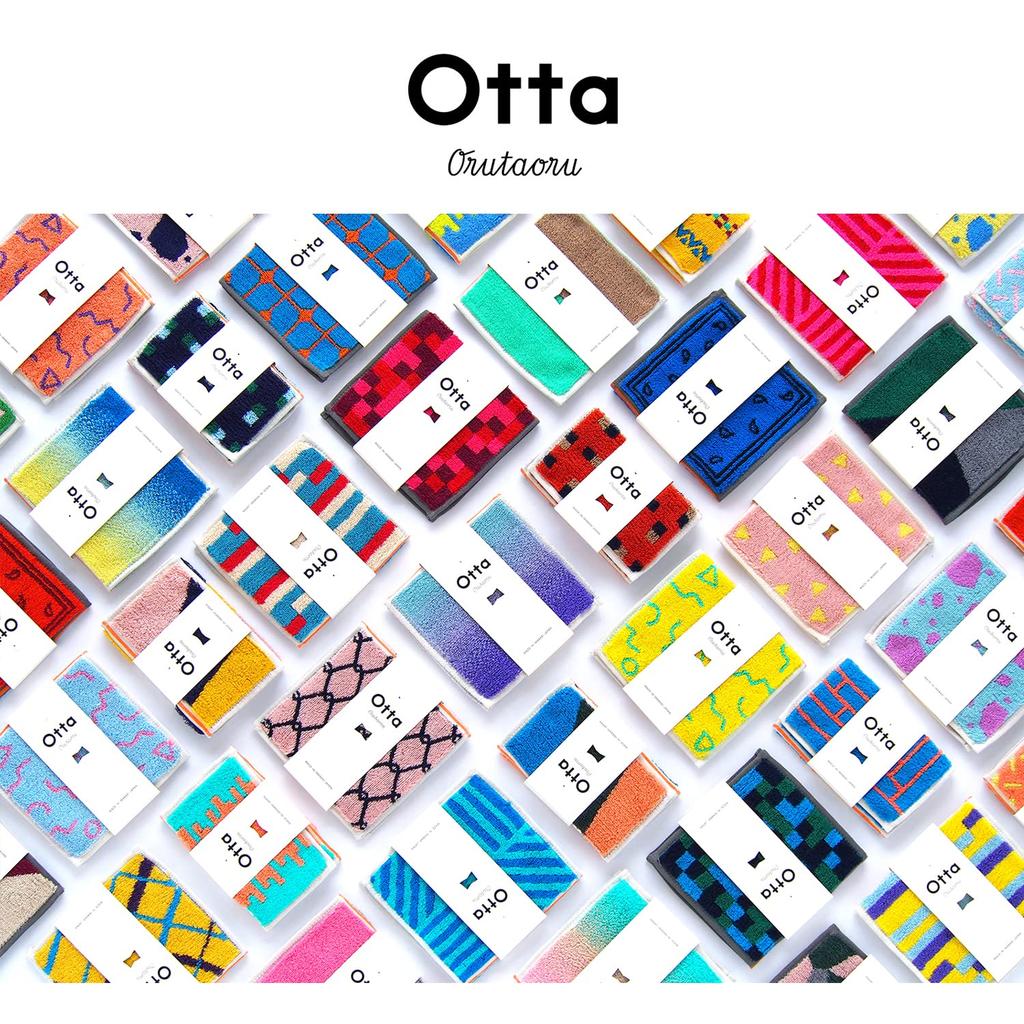 Tanaka Sangyo Otta Half Towel Bifold 1 25 x Made in Handkerchief, Type, Piece, Approx. 12.5 cm, Japan, Yellow, 24-58